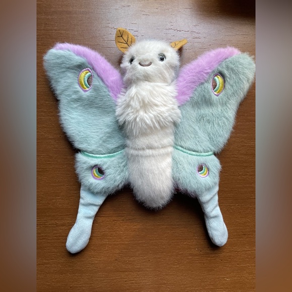 Douglas Cuddle Toys Juniper Luna Moth Plush Finger Puppet - Picture 1 of 8